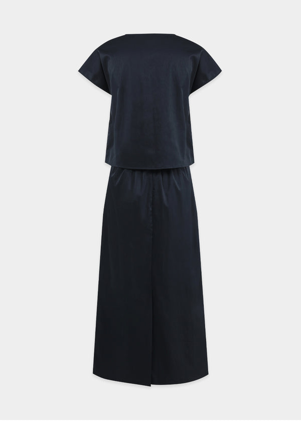 After glow Twist Blouse-Long Skirt Setup