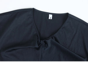 After glow Twist Blouse-Long Skirt Setup
