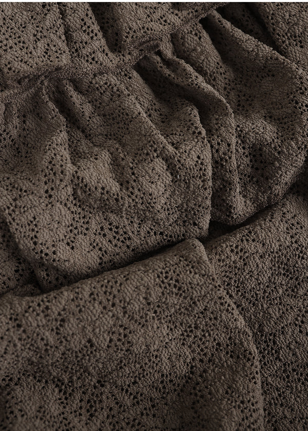 Agata Suede Cancan Mini Skirt