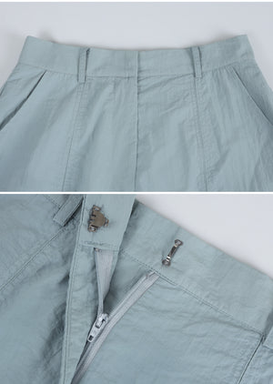 Barbet Line Nylon Wide Pants