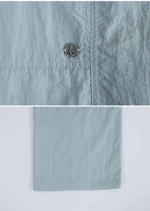 Barbet Line Nylon Wide Pants