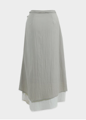 Beguile Unbalance Strap Long Skirt