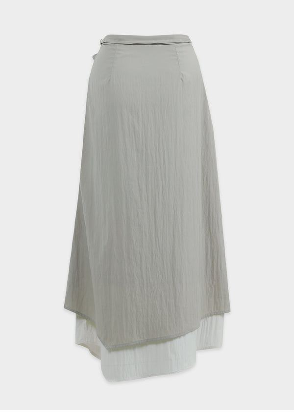 Beguile Unbalance Strap Long Skirt