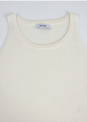 Belita Hairy Knit-Wool Sleeveless Setup