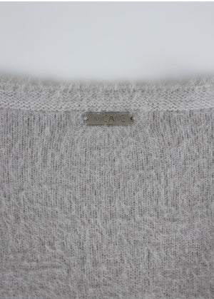 Belita Hairy Knit-Wool Sleeveless Setup