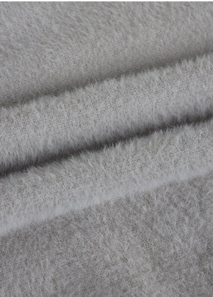 Belita Hairy Knit-Wool Sleeveless Setup