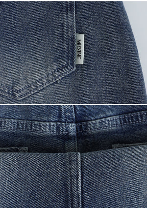 Beloved M-Point Denim Mini Skirt