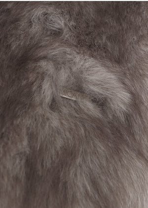 Bernice High Neck Half Fur Jacket
