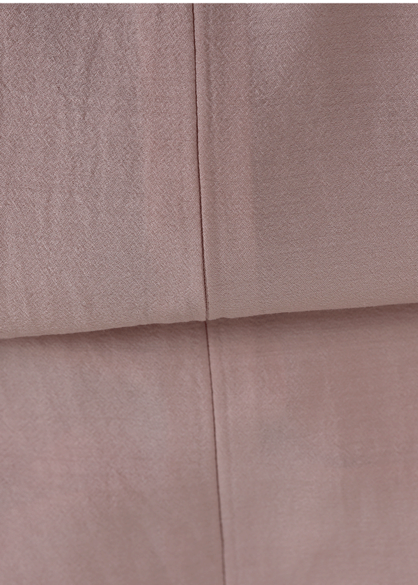 Billowy Flat-Collar Wrap Blouse