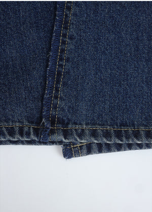 Blake Fringe Line Wide Denim Pants