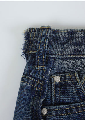 Blake Fringe Line Wide Denim Pants