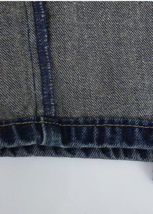 Blake Fringe Line Wide Denim Pants