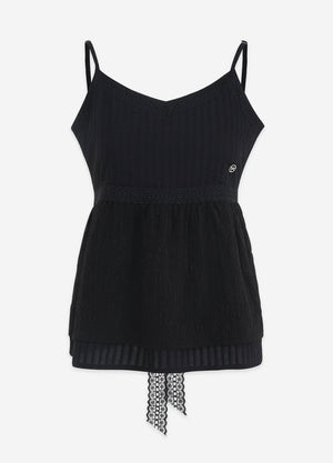 Bling Lace Strap Bustier