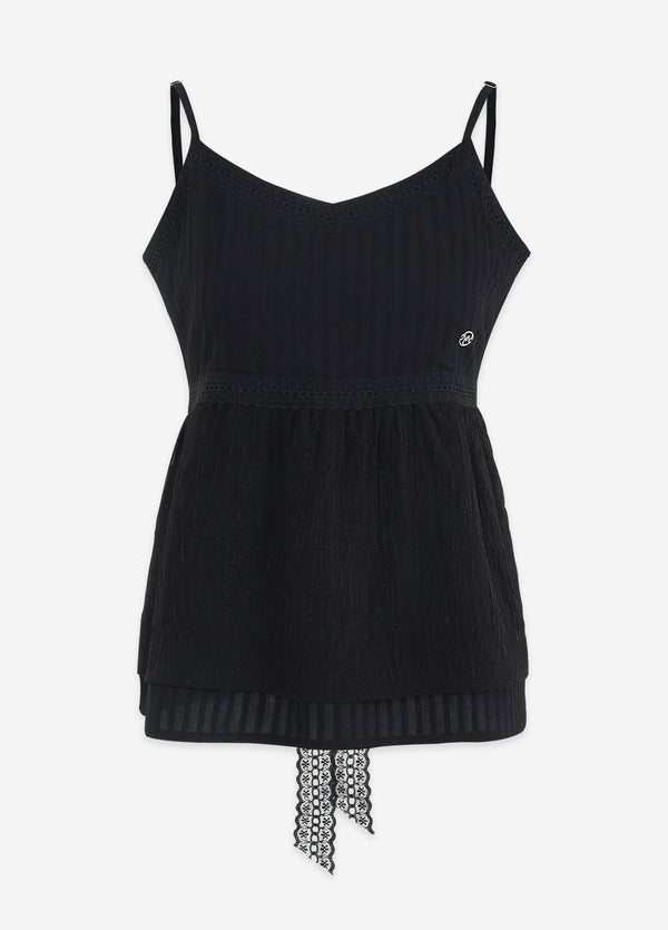 Bling Lace Strap Bustier