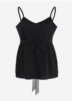 Bling Lace Strap Bustier