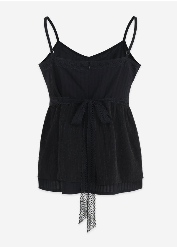 Bling Lace Strap Bustier