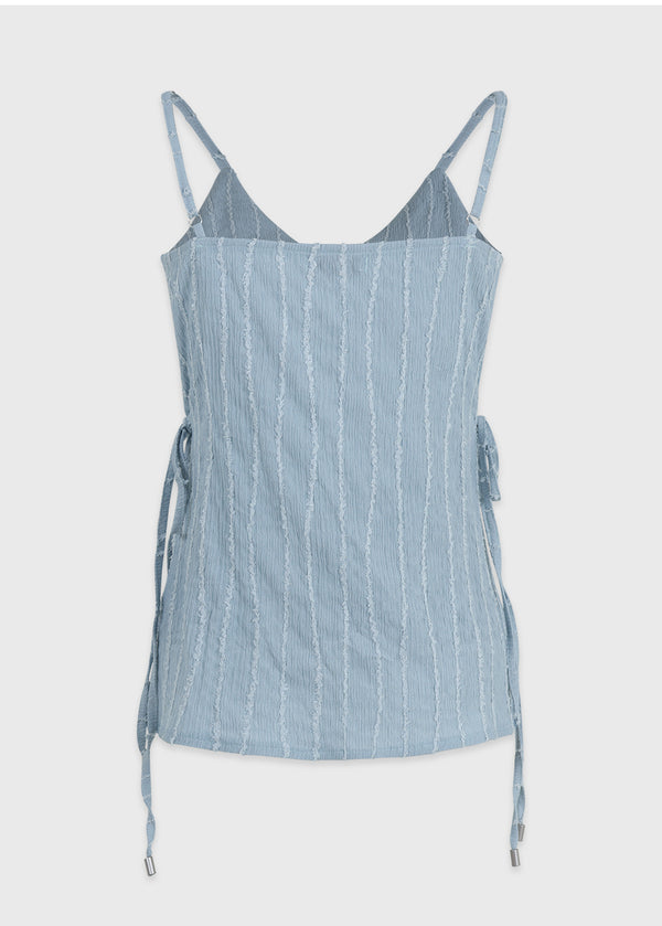 Blob V-neck Slit Bustier