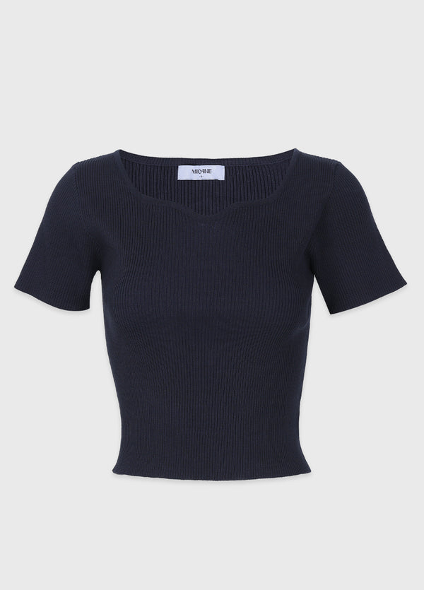 Blossom Heart-Boat neck Knit