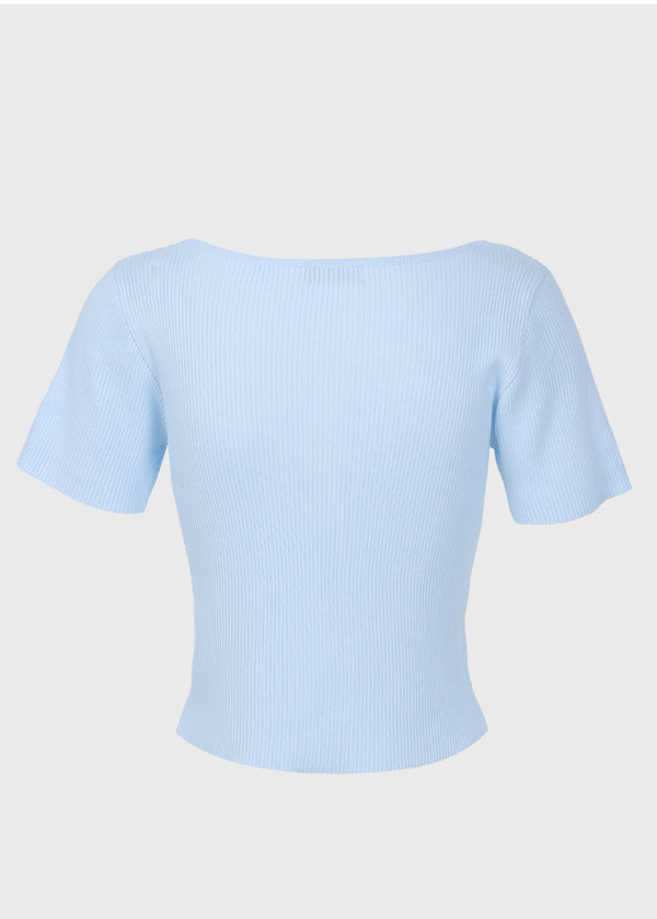 Blossom Heart-Boat neck Knit