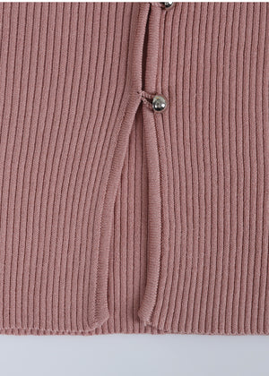 Bouquet Heart Neck Knit Sora
