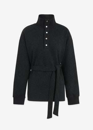 Brody High-neck Overfit Wool Sweatshirt