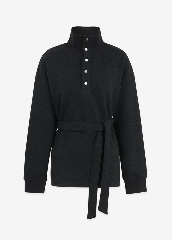 Brody High-neck Overfit Wool Sweatshirt