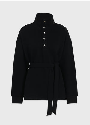 Brody High-neck Overfit Wool Sweatshirt