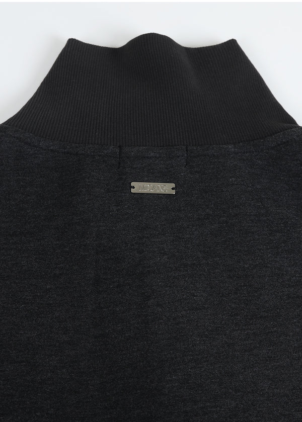 Brody High-neck Overfit Wool Sweatshirt
