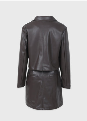 Classy Leather Skirt Black
