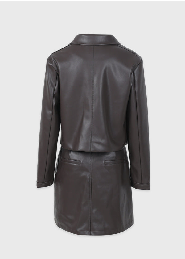 Classy Leather Skirt Black