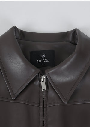 Classy Leather Skirt Black
