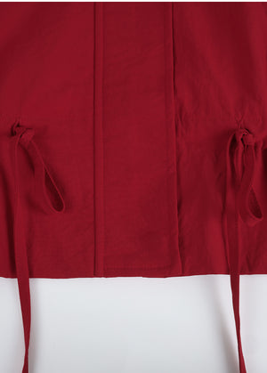 Crisp String Windbreaker