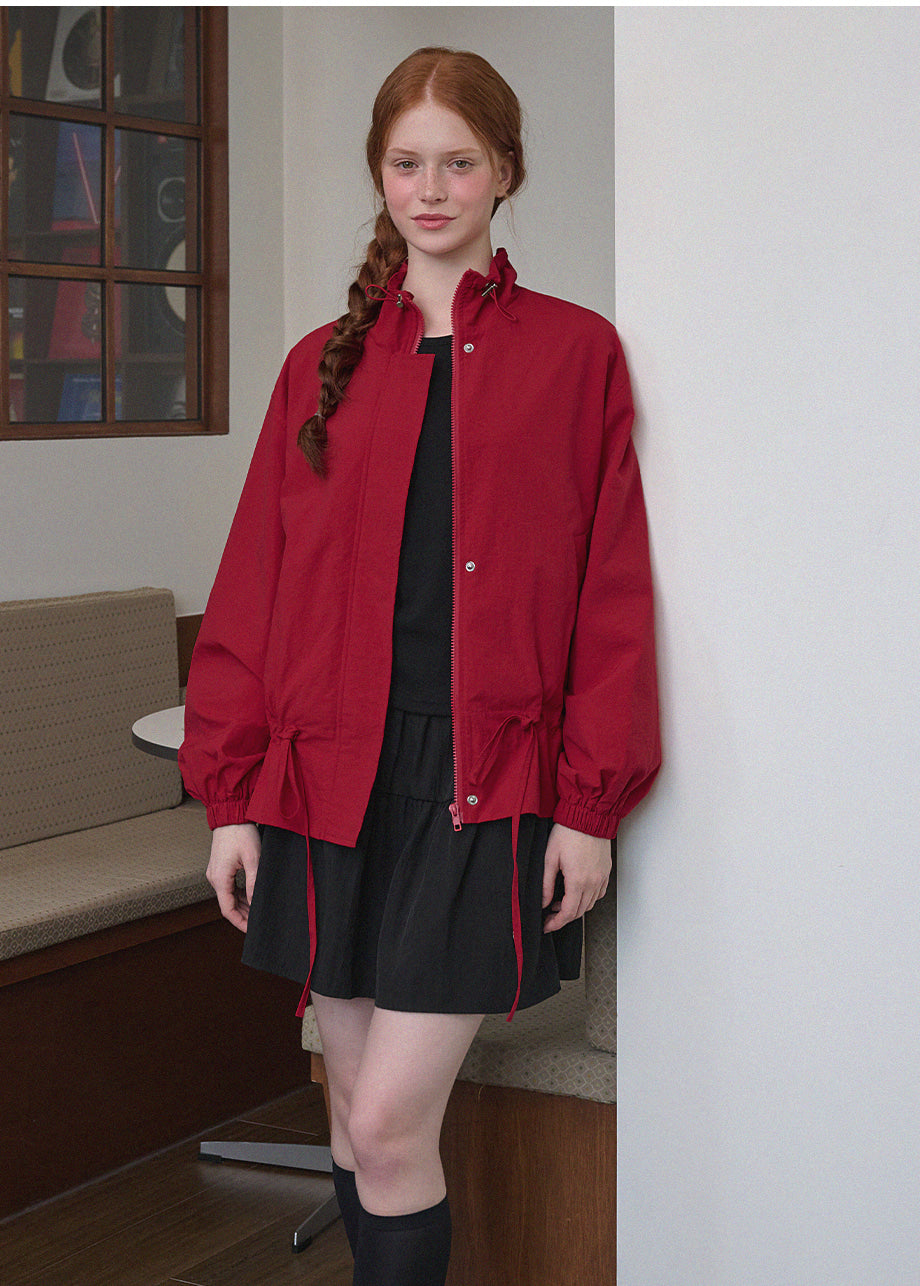Crisp String Windbreaker