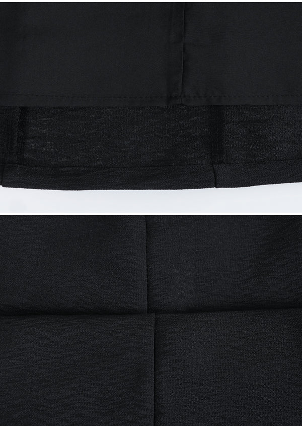 Deep Square Neck Blouse-Long Skirt Setup