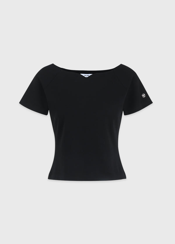 Dia Heart-Boat neck Tee