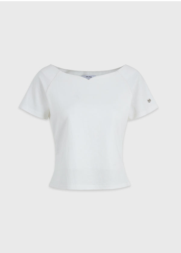 Dia Heart-Boat neck Tee