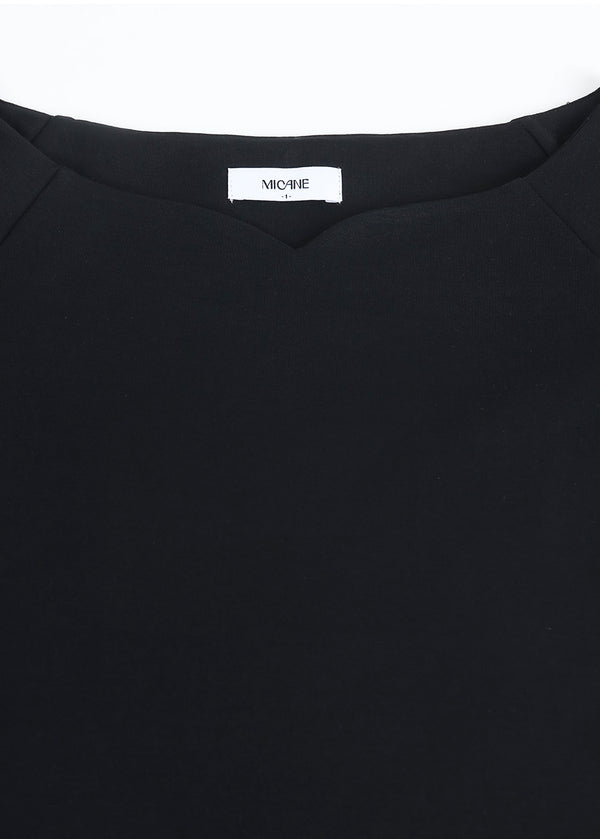Dia Heart-Boat neck Tee