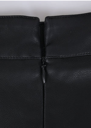 Dignity Leather Long Skirt