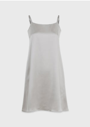 Dina Fur Cardigan- Satin Dress Setup