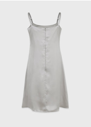 Dina Fur Cardigan- Satin Dress Setup