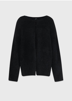 Dina Fur Cardigan- Satin Dress Setup