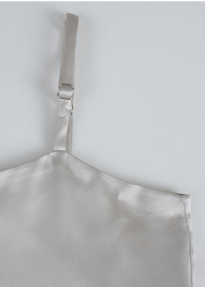 Dina Fur Cardigan- Satin Dress Setup