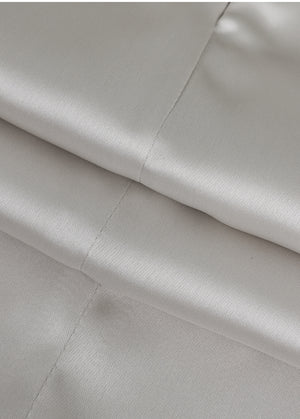 Dina Fur Cardigan- Satin Dress Setup