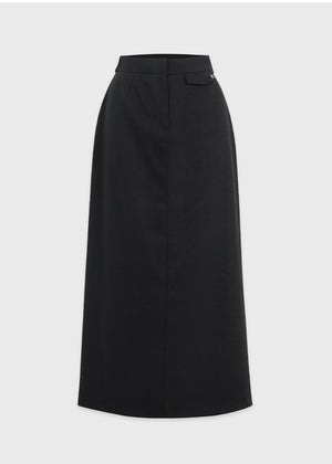 Draw Bizo Long Skirt