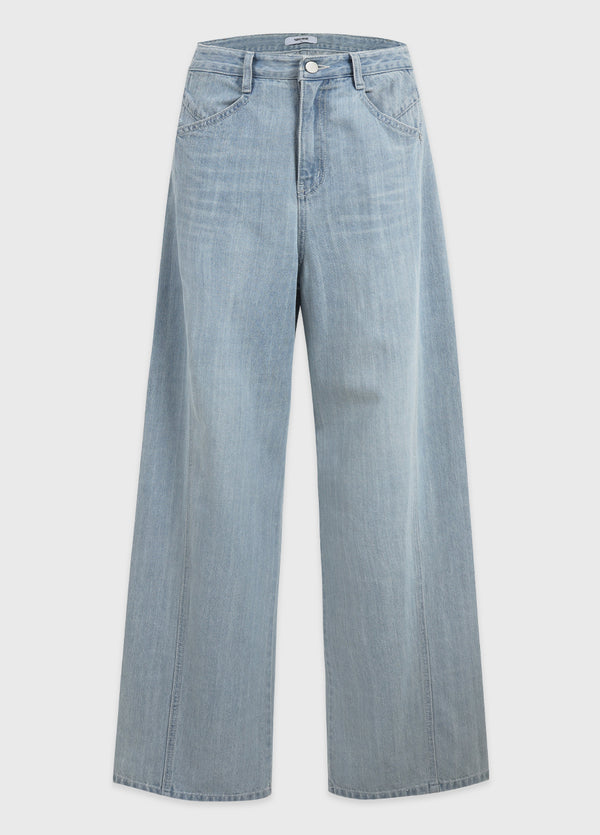 Drew Line Wide Denim Pants