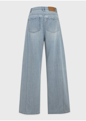 Drew Line Wide Denim Pants