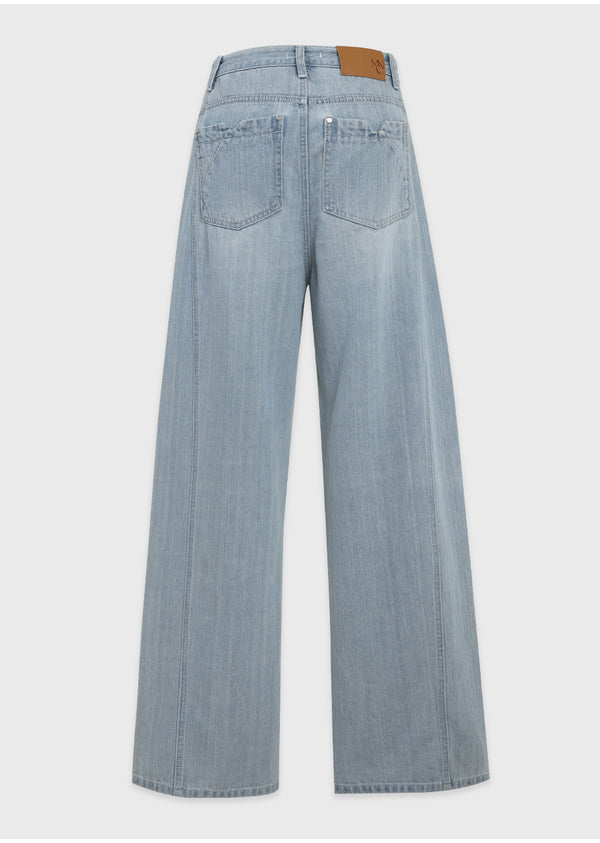 Drew Line Wide Denim Pants