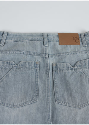 Drew Line Wide Denim Pants