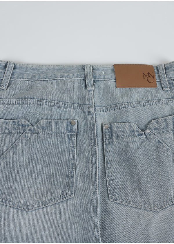 Drew Line Wide Denim Pants