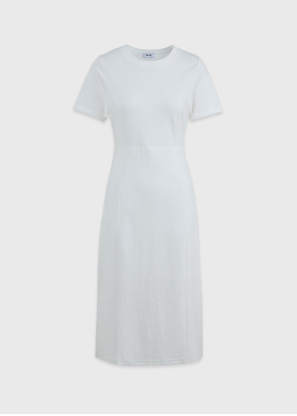 Easy Cotton Slit Long Dress
